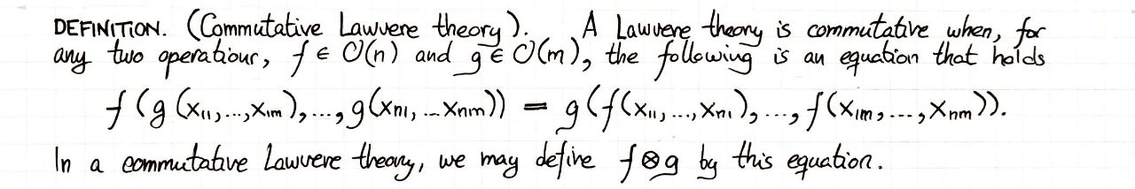 commutative-lawvere-theory
