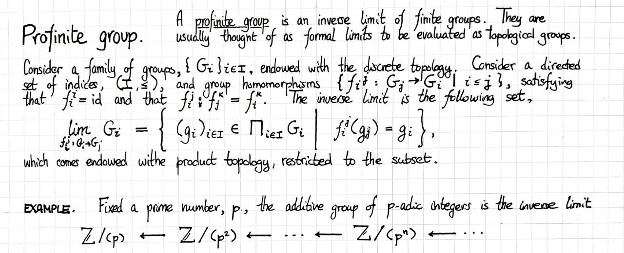 profinite-group